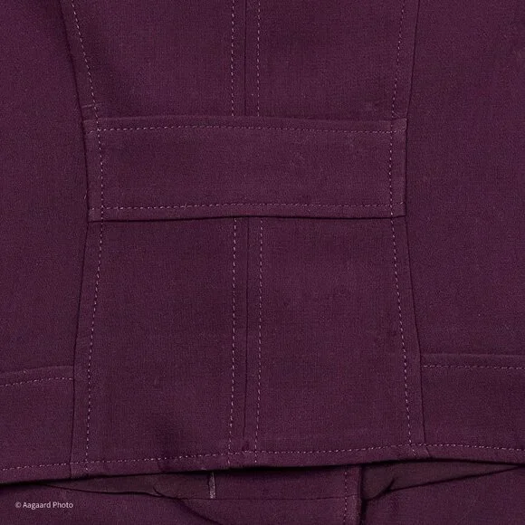 WHBM Stitched Shoulder Open Front Semi-Cropped Moto Blazer Skirt Set Size 10 - Picture 7 of 16